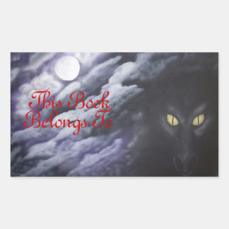 Drache Mond Buchlabel Aufkleber