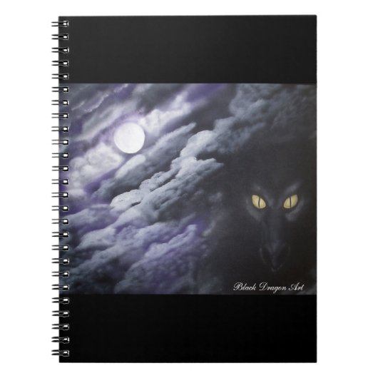 Drache Mond Notizbuch Notizblock (Vorderseite)
