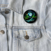 Drache Mond Tanz Button (Beispiel)