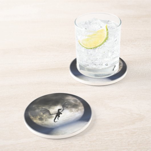 Drache-Mond-Untersetzer Untersetzer (Seite)