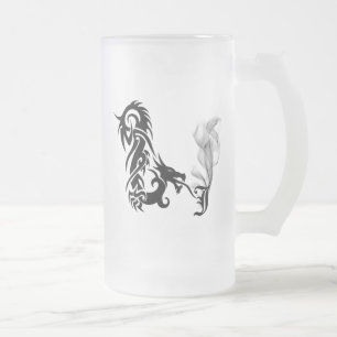 Drache-Monogramm J Mattglas Bierglas