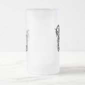 Drache-Monogramm P Mattglas Bierglas (Mittel)