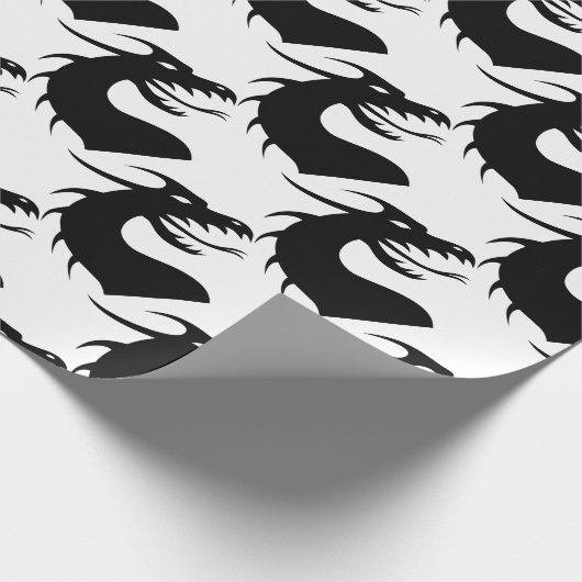 Drache-Monster Geschenkpapier (Ecke)