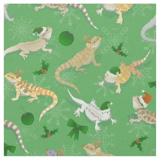 Drache Morph Holiday Green Stoff (Nahaufnahme)