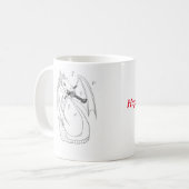 Drache-Musik für den Vatertag Kaffeetasse (Vorderseite Links)