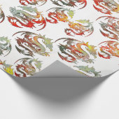 DRACHE-MUSTER GESCHENKPAPIER (Ecke)
