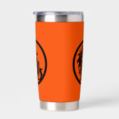 Drache Novelty Golfer Anfangsbuchstabe Geschenk Thermobecher (Rechts)