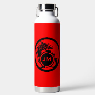 Drache Novelty Golfer Anfangsbuchstabe Geschenk Trinkflasche