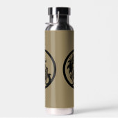 Drache Novelty Golfer Anfangsbuchstabe Geschenk Trinkflasche (Rechts)