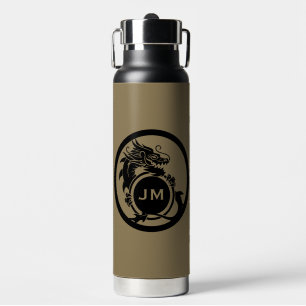 Drache Novelty Golfer Anfangsbuchstabe Geschenk Trinkflasche