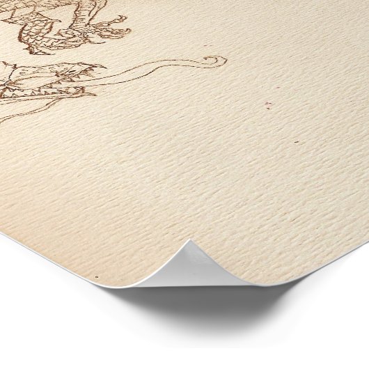 Drache Nr. 1 Poster (Ecke)