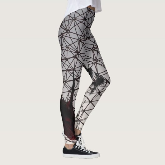 Drache-Palmen-Leggings Leggings (Rechts)