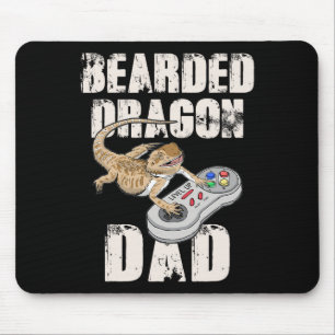 Drache Papa Videospiel Reptilien Pagona Gamer Mousepad