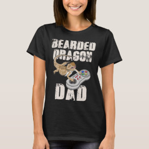 Drache Papa Videospiel Reptilien Pagona Gamer T-Shirt
