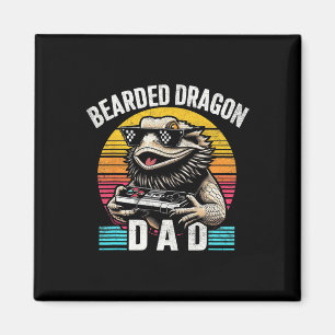 Drache Papa Vintage Videospiel Eidechse Reptilienl Magnet