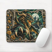 Drache, Paper Cut Monster Mousepad (Mit Mouse)