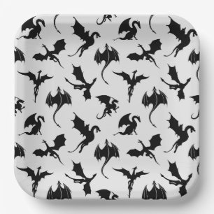 Drache Papier Teller, Mythische Kreatur Party Pappteller