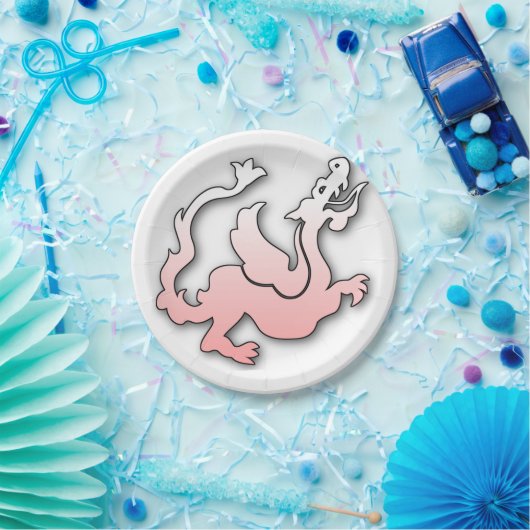 Drache Pappteller (Party)