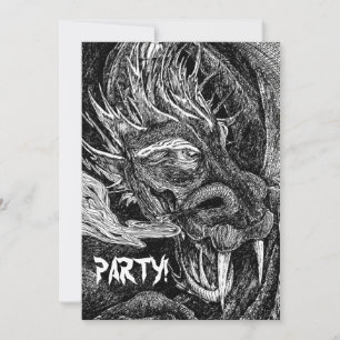 Drache 'Party' Einladung! Einladung