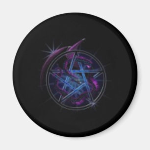 Drache-Pentagramm Magnet