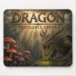 Drache Pestilenz Hain Dark Realism Mousepad