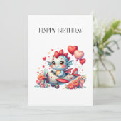 Drache Pilot Geburtstag Einladung (Stehend Vorderseite)