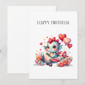 Drache Pilot Geburtstag Einladung (Vorne/Hinten)