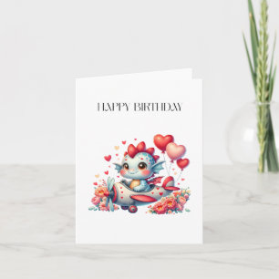 Drache Pilot Geburtstag Karte