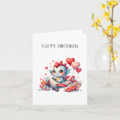 Drache Pilot Geburtstag Karte (Gelbe Blume)