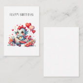 Drache Pilot Geburtstag Mitteilungskarte (Vorne/Hinten)
