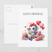 Drache Pilot Geburtstag Postkarte (Vorne/Hinten)