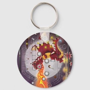 Drache Pinball-Maschine Schlüsselanhänger