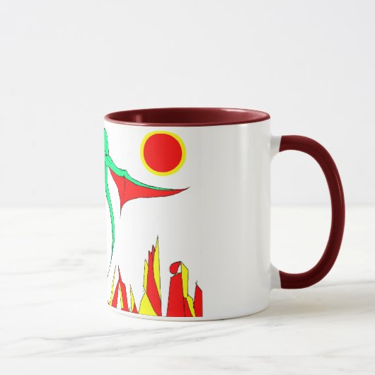 Drache-Planeten-Tasse Tasse (Rechts)