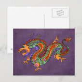 Drache Postkarte (Vorne/Hinten)