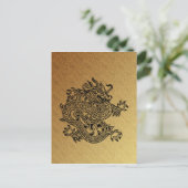 Drache Postkarte (Stehend Vorderseite)
