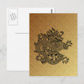 Drache Postkarte (Vorne/Hinten)