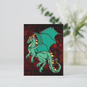 Drache Postkarte (Stehend Vorderseite)