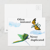 Drache Postkarte (Vorne/Hinten)