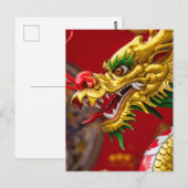 Drache Postkarte (Vorne/Hinten)