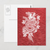 Drache Postkarte (Vorne/Hinten)