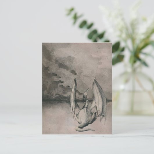 Drache Postkarte (Stehend Vorderseite)