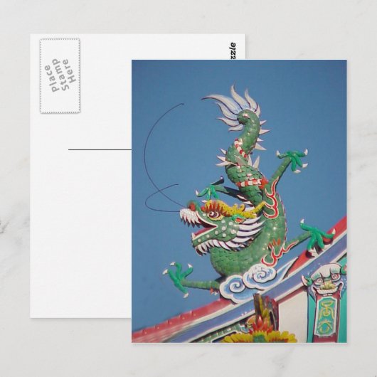 Drache Postkarte (Vorne/Hinten)