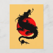 Drache Postkarte (Vorderseite)