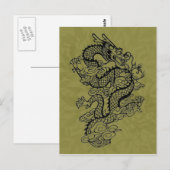Drache Postkarte (Vorne/Hinten)