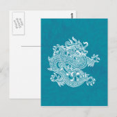 Drache Postkarte (Vorne/Hinten)