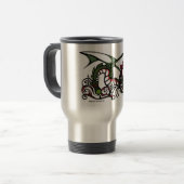 Drache-Rauch-Reise-Tasse Reisebecher (Vorderseite Links)