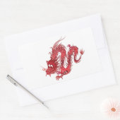 Drache Rechteckiger Aufkleber (Umschlag)