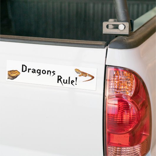 Drache-Regel! Autoaufkleber (Auf Lkw)