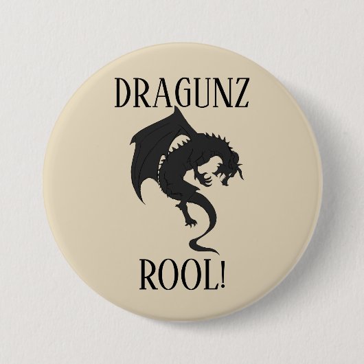 Drache-Regel! Button (Vorderseite)