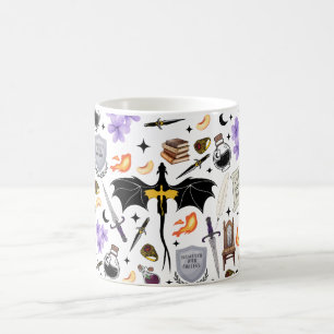 Drache Reitend Viertes Flügel Buchliebend Tasse